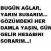 Bugün Aglarim Yarinda Seni AglaTirim